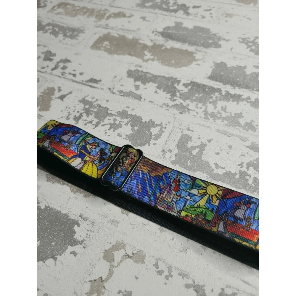 Buckle Down Disney Beauty and the Beast Stained Glass Adjustable Belt